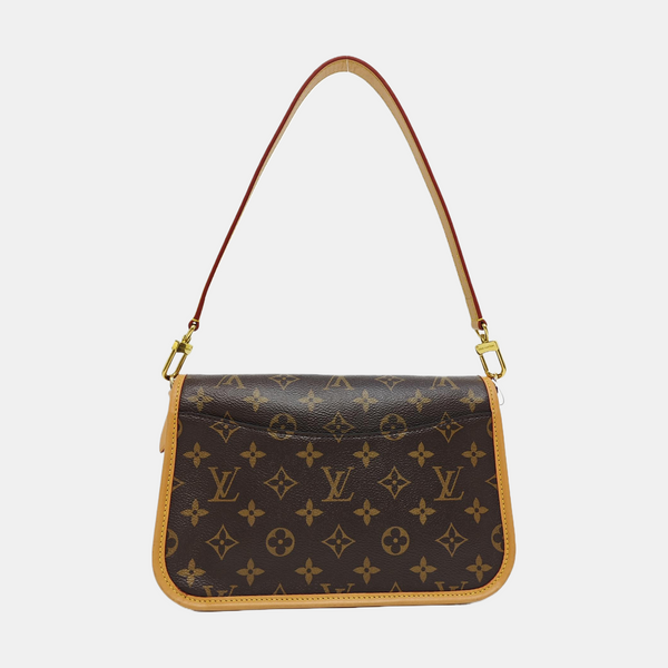 DIANE Monogram Coated Canvas Brown