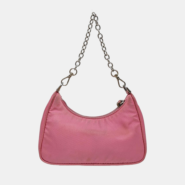 Nylon Shoulder Bag Pink