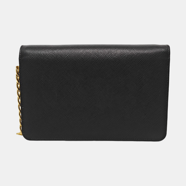 Calfskin Shoulder Bag Black