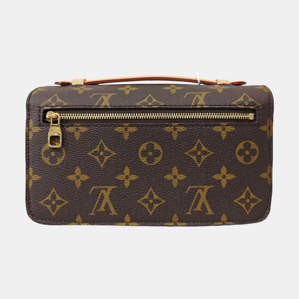 MÉTIS EAST WEST Monogram Coated Canvas Brown