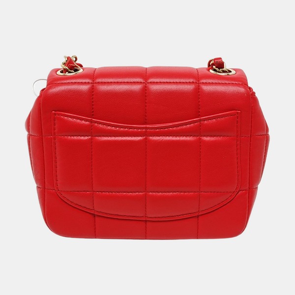 CLASSIC FLAP Mini Quilted Lambskin Red