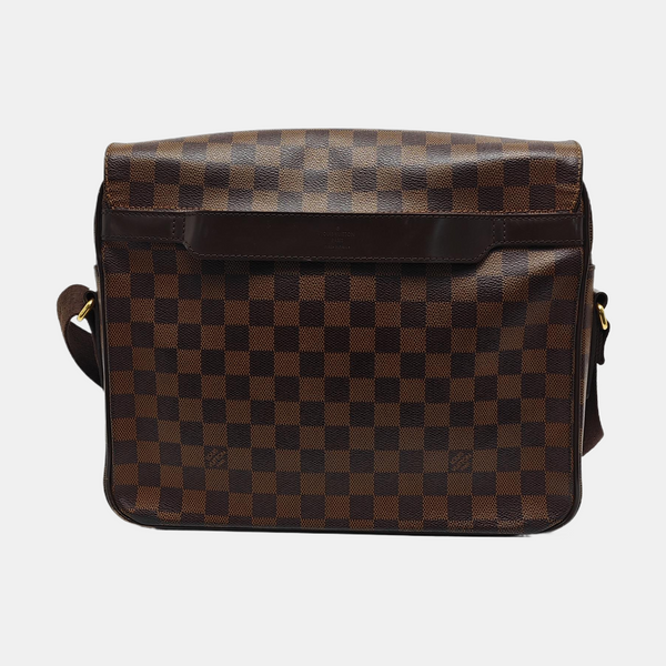 SHELTON MM Damier Ebene Coated Canvas Brown