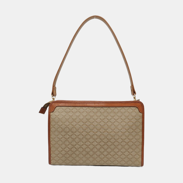 MACADAM CLUTCHES Coated Canvas Beige