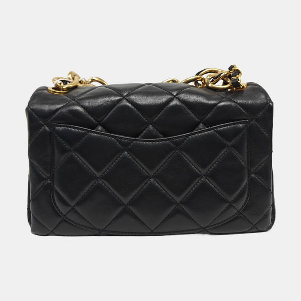 Quilted Lambskin Medium Black