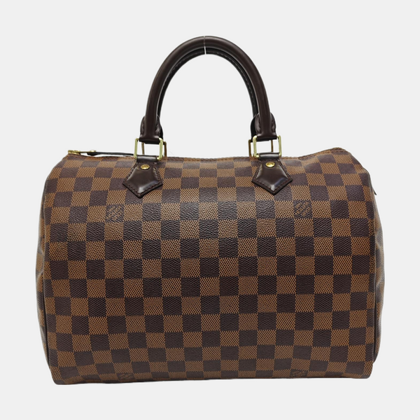 SPEEDY 30 Damier Ebene Coated Canvas Brown