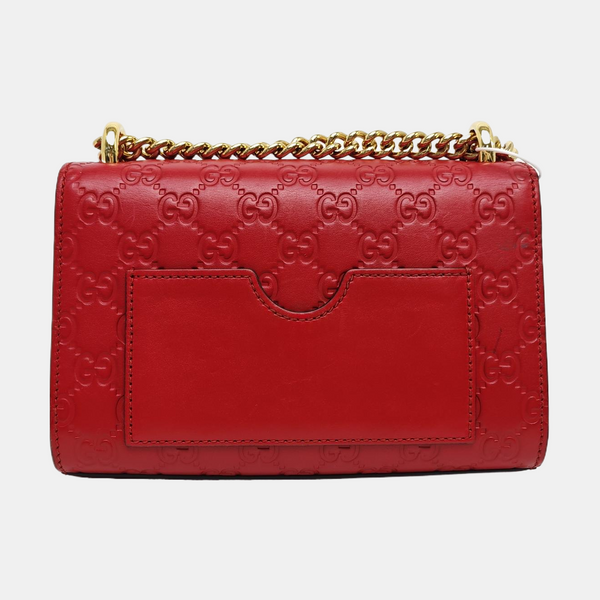 Padlock Small Monogram Calfskin Red