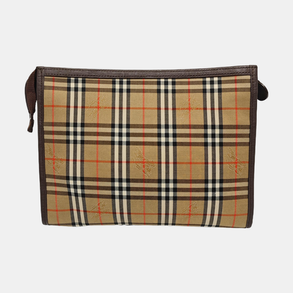 Canvas Clutch Beige