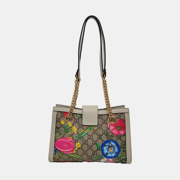 Authenticated pre-owned Padlock Small Monogram Coated Canvas Beige - Tote Bag at Looply