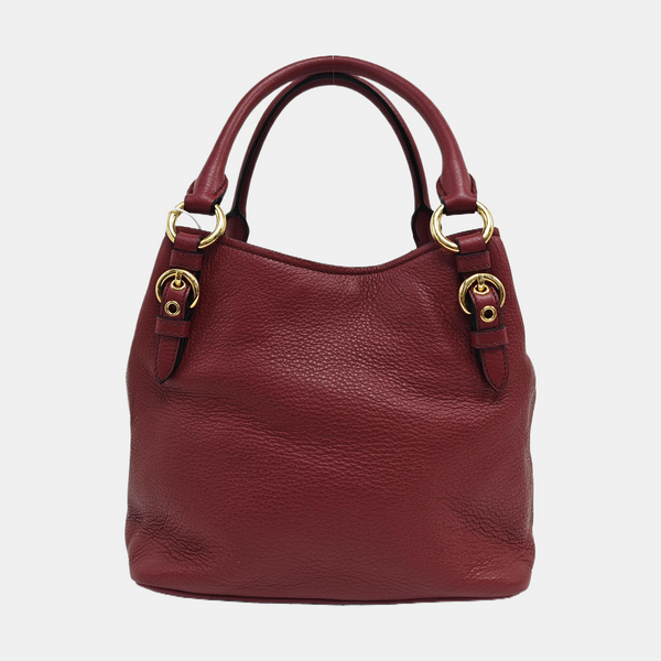 Bow Small Leather Beige