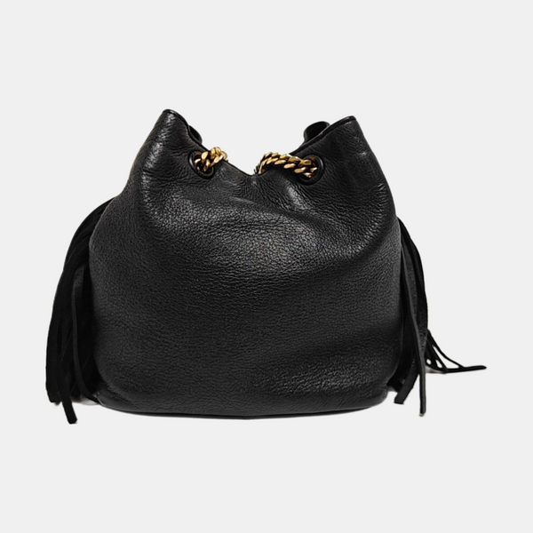 Calfskin Shoulder Bag Black