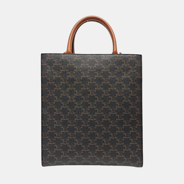 CABAS CELINE Small Coated Canvas Brown