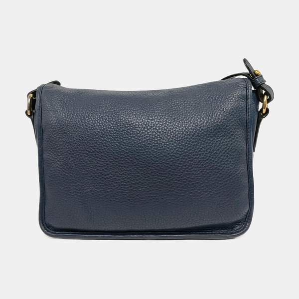 Calfskin Shoulder Bag Blue