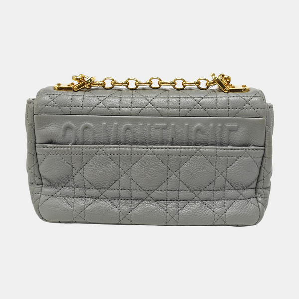 Dior Caro Small Cannage Calfskin Blue