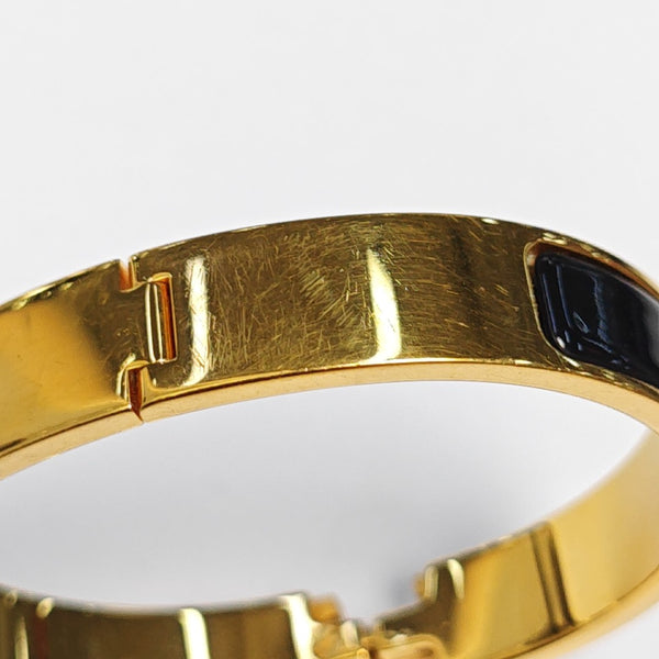 Clic H Metal Gold Bangle