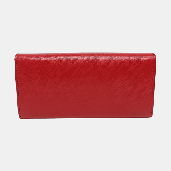 Vara Calfskin Red Wallet