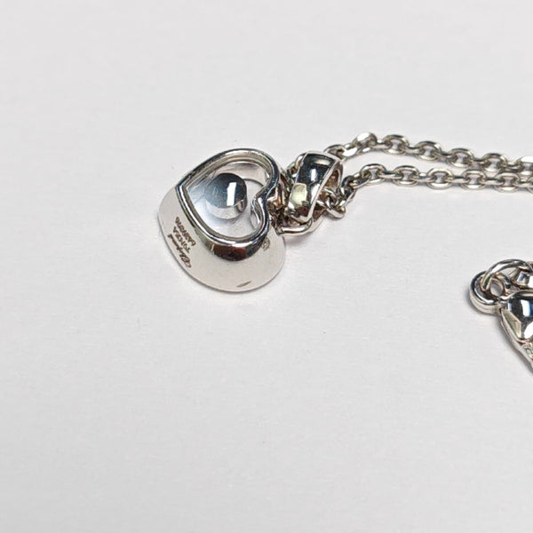 HAPPY DIAMONDS 18k White Gold Silver Necklace