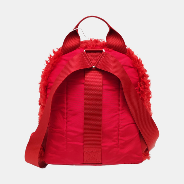 Fabric Backpack Red