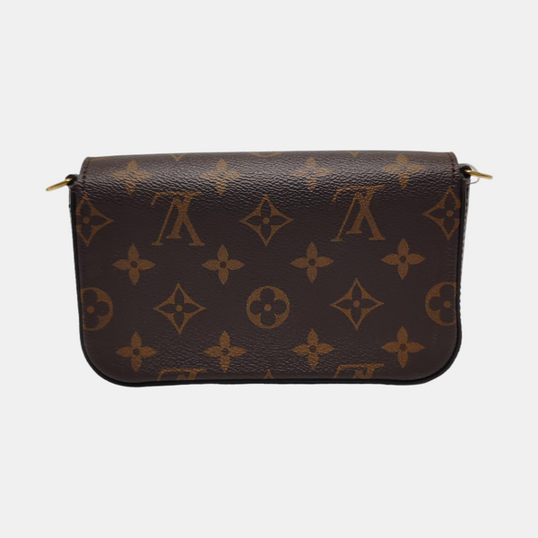 FÉLICIE Monogram Coated Canvas Brown