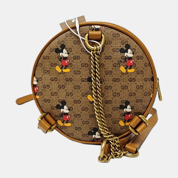 Disney X Gucci Monogram Coated Canvas Brown