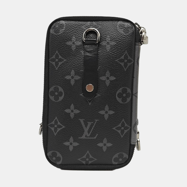 DOUBLE Monogram Coated Canvas Gray
