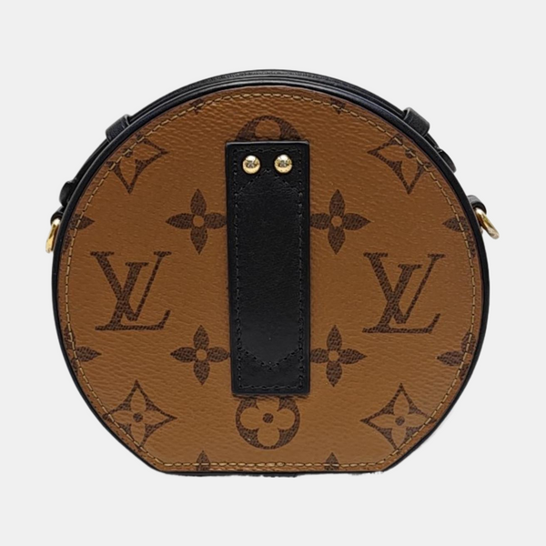 BOITE CHAPEAU Mini Monogram Coated Canvas Brown