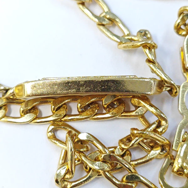 Petit CD Metal Gold Necklace