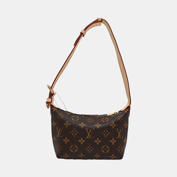 HILLS Monogram Coated Canvas Brown