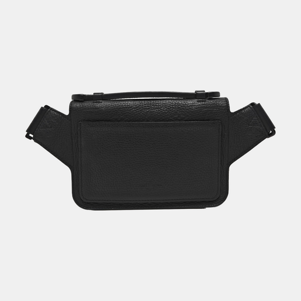 S LOCK Monogram Calfskin Black
