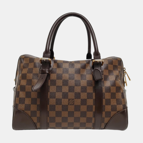 BERKELEY Damier Ebene Coated Canvas Brown