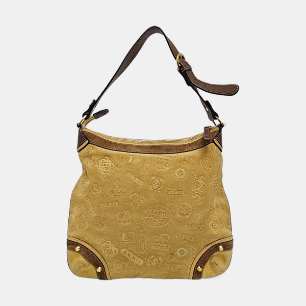 Suede Shoulder Bag Brown