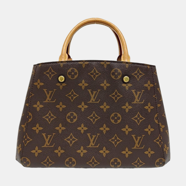 MONTAIGNE Monogram Coated Canvas Brown