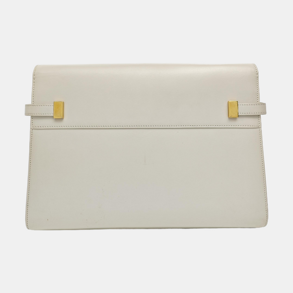 MANHATTAN Medium Calfskin White