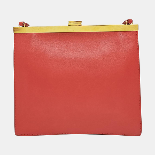 Authenticated pre-owned CLASP Mini Calfskin Red - Crossbody Bag at Looply
