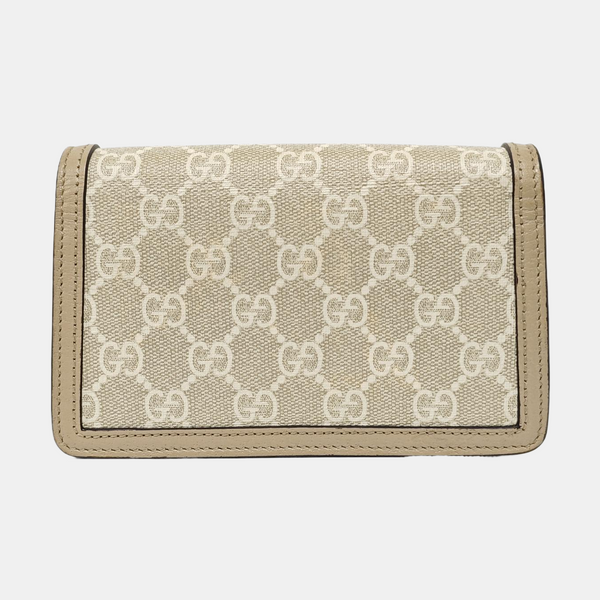 Dionysus Super Mini Monogram Coated Canvas Beige