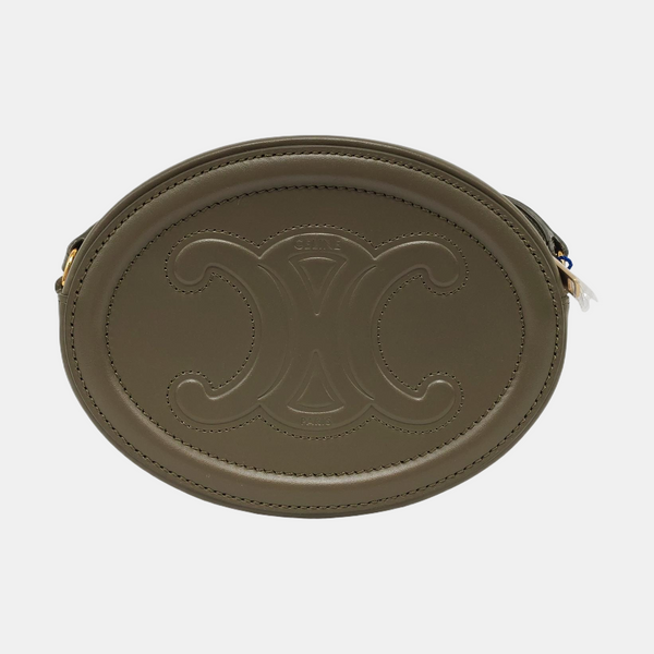 Authenticated pre-owned TRIOMPHE Calfskin Green - Shoulder Bag at Looply