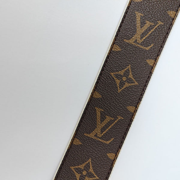Monogram Coated Canvas Bag Strap Brown