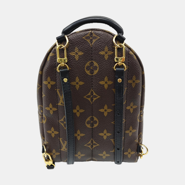 PALM SPRINGS Mini Monogram Coated Canvas Brown
