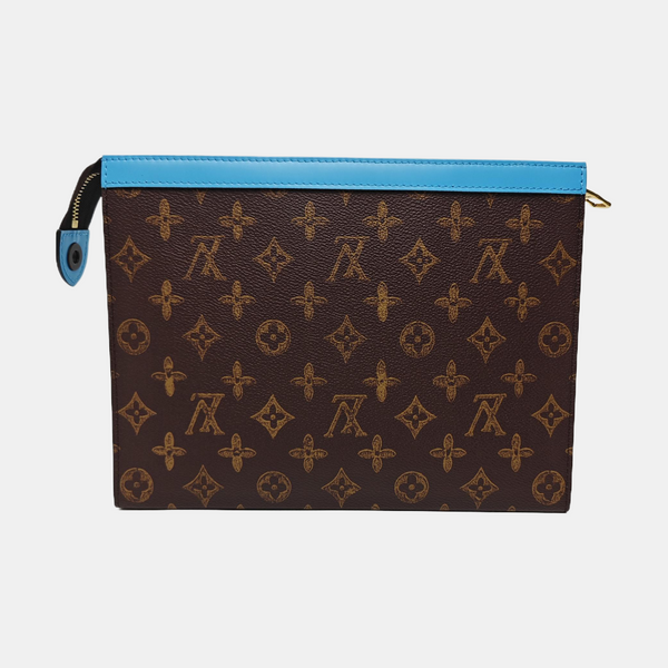 Pochette Voyag MM Monogram Coated Canvas Brown