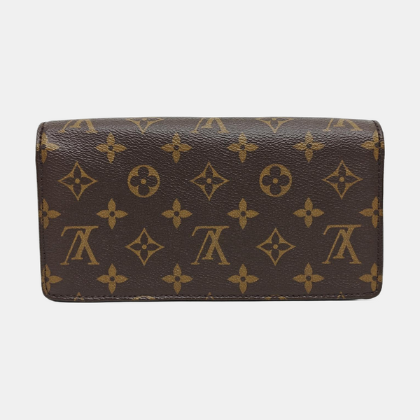 Lily Monogram Coated Canvas Brown