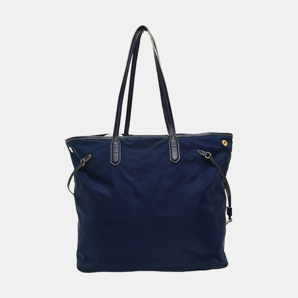 Vitello Phenix Tote Nylon Blue