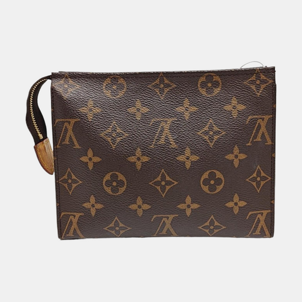 TOILET POCKET 19 Monogram Coated Canvas Brown