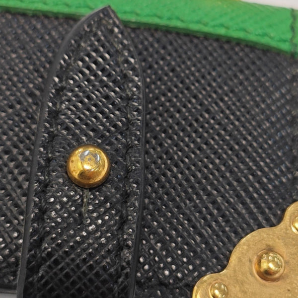 Leather Bag Charm Black