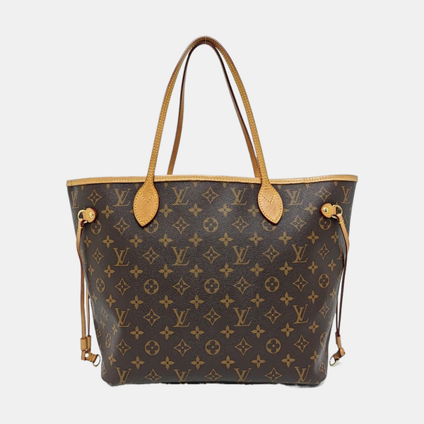 NEVERFULL MM Monogram Coated Canvas Brown