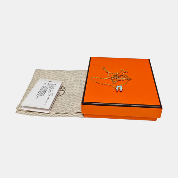 Pop H Metal Gold Necklace