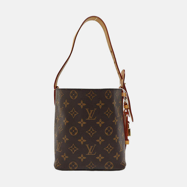 ALL IN BB Monogram Coated Canvas Brown