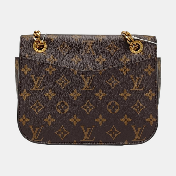 PASSY Monogram Coated Canvas Brown