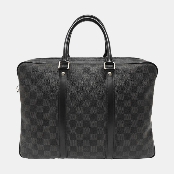 PORTE-DOCUMENTS PM Damier Graphite Coated Canvas Black