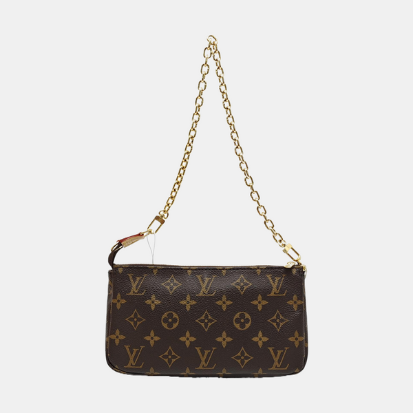ACCESSOIRES GM Monogram Coated Canvas Brown