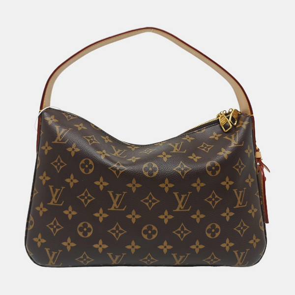 SLOUCHY PM Monogram Coated Canvas Brown