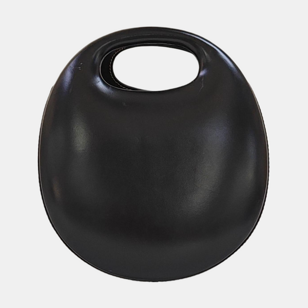 Calfskin Top Handle Bag Black